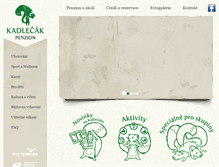 Tablet Screenshot of kadlecak.cz